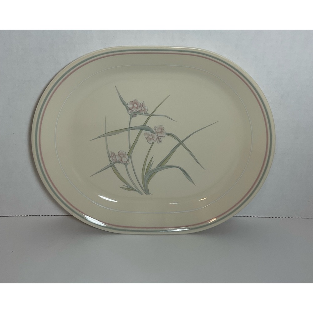 Corelle Spring Pond Serving Platter 12.25" long x 10" wide